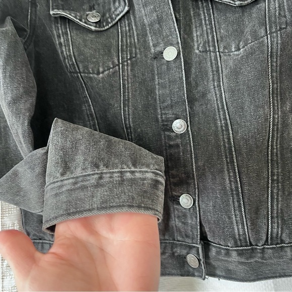 NWT TNR Black Denim Jacket size Small - Picture 5 of 11